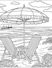 Adult Coloring Pages Robots, Factories, Animals, Women, and Cake AI Generated
