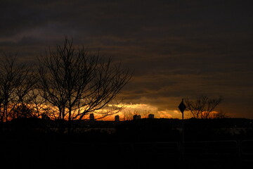 印旛沼の夕焼け４４