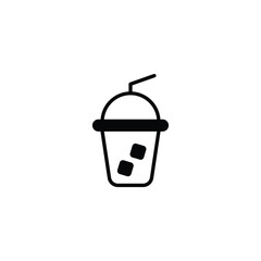 Drink icon design with white background stock illustration