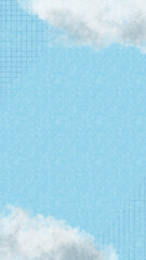 さわやかな青空と白い雲の背景