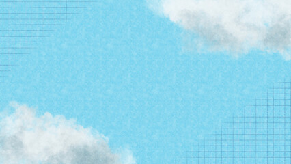 さわやかな青空と白い雲の背景