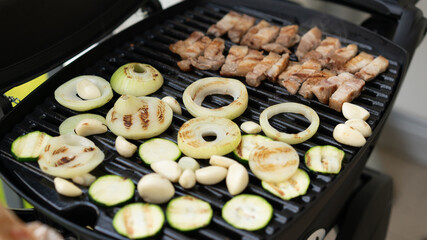 grilled meat on grill
