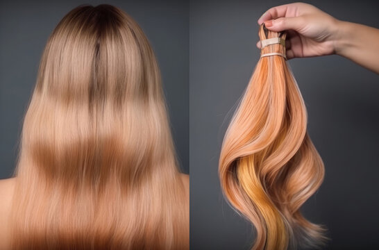 How To Wrap Natural Hair Extensions Tutorial. Generative AI