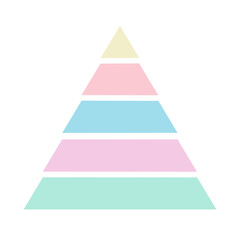 Pastel Pyramid Diagram