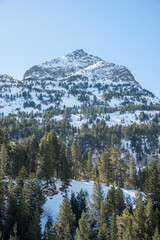 Benasque Llanos del Hospital cross country ski area in Pyrenees of Huesca Spain