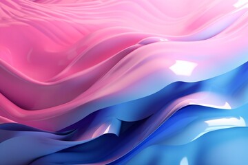 Fototapeta premium background wallpaper wave futuristic modern art vibrant line wavy illustration gradient. Generative AI.