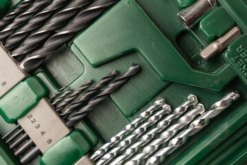 Photo of tooling,drill on white background
