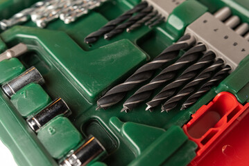 Photo of tooling,drill on white background