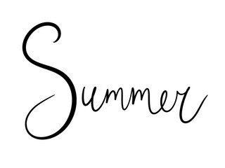 simple design element inscription hand style seasons of the year summer copybook for calendar ballet journal