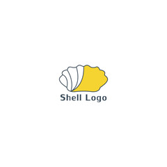 Shell vector icon. Simple flat symbol on white background