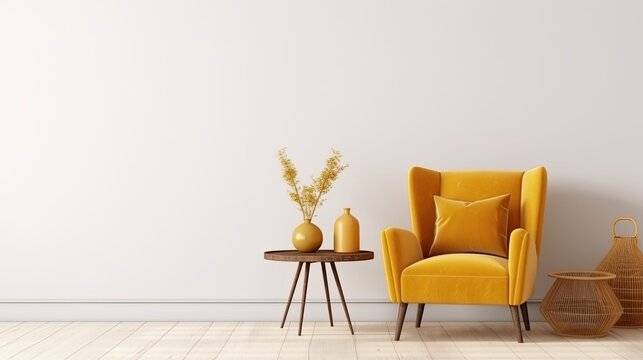 Living room interior Generative AI