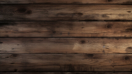 Obraz na płótnie Canvas a brown wooden wall with a dark brown background and a light brown background. Generative Ai