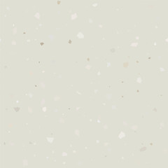 Terrazzo flooring textured surface modern abstract pattern. Vector seamless abstract repeat with chips of marble or granite in soft pastel colors.