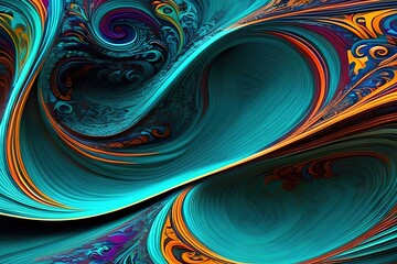 "Howling Vortex of Intricate and Wild Swirls: Stunning High Definition Wallpaper for Your Screens"