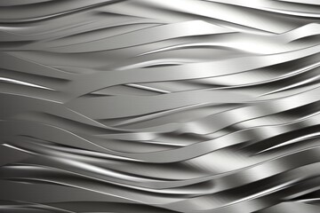Silver metallic background. 3D-rendered brushed texture. Generative AI