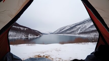 View from the tent Generative AI