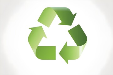 Obraz premium Wallpaper Illustration, icon of sustainability. Concept of sustainability, care for planet earth, recycling. Generative AI.