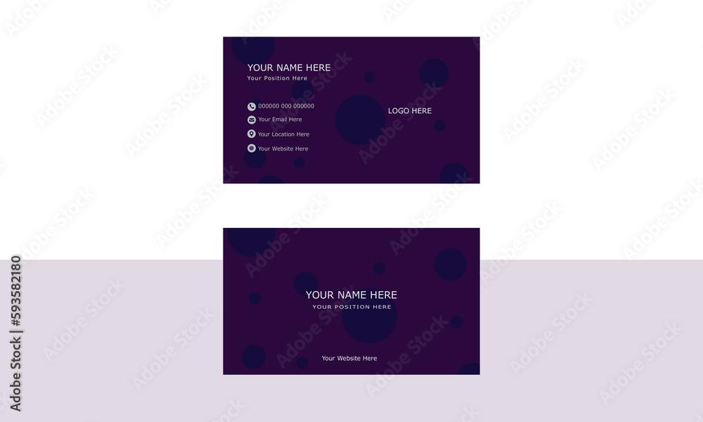 Wall mural business card template, business card, card template, modern design, creative design,