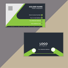 creative and modern business card template.double sided business card template.