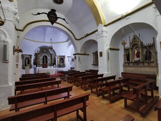Fototapeta na wymiar interior of a church in Ibiza, Spain