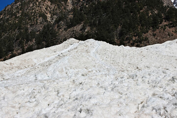 The glacier of Kalam valley in Himalayas, Pakistan