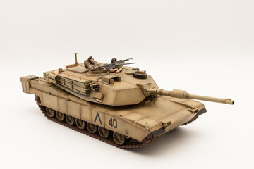 American M1A1 Abrams 120 mm Main Battle Tank Scale Model