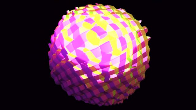 Bunte geometrische Ball.