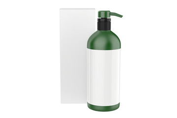 Realistic Cosmetic bottle can sprayer container. Dispenser for cream, soups, and other cosmetics With lid and without. Template For Mock up Your Design. 3D illustration
