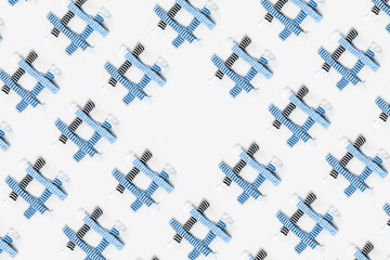 Autumn scarves grille. Spring clothing. Protection from wind and bad weather.