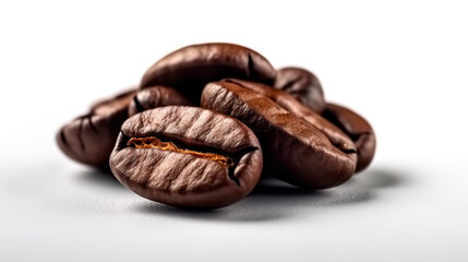 Obraz premium Coffee bean isolated on white background.