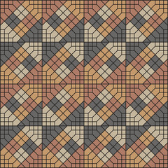 Motif design for carpets, rugs, fabrics, decor and various floors. Vector