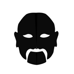 Mask superhero silhouette