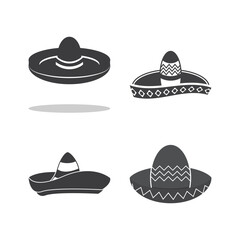 Simple hat vector design logo icon