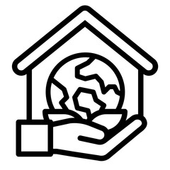eco house icon