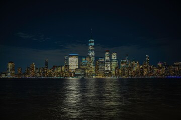 Fototapeta na wymiar New York City from Hudson River 