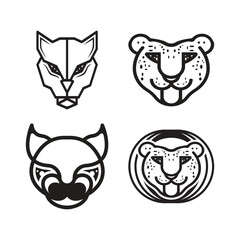 Panther head logo icon vector design