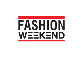 Fashion weekend logo design, logotype