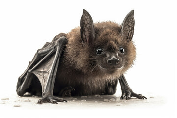 Obraz premium close up of a bat on clean background created with Generative AI technology