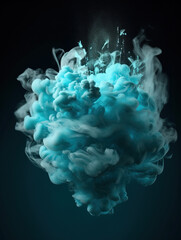 Spread of colored smoke background,created with Generative AI tecnology.