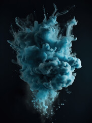 Spread of colored smoke background,created with Generative AI tecnology.