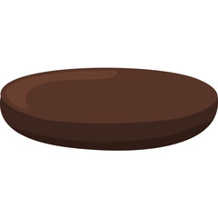 Black Burger Bottom Bun