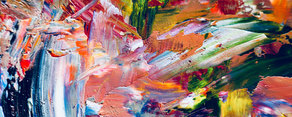 Colorful abstract background wallpaper. Modern motif visual art. Mixtures of oil paint. Trendy hand painting canvas. Wall decor and Wall art prints Idea. 3D Texture. Art object	