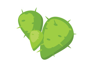 Concept Welcome to Mexico cactus. The illustration depicts a flat and colorful vector design of a cactus, which is a common symbol of Mexico. Vector illustration.