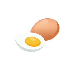 Concept Welcome to Mexico boiled egg. The illustration is a flat vector design concept featuring a cartoon image of boiled eggs with a Mexican twist. Vector illustration.