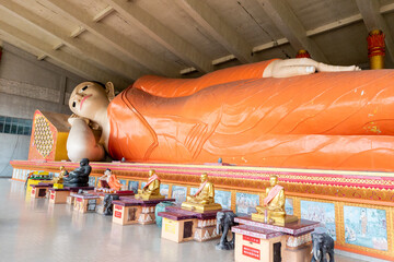 Wat Phothivihan in Tumpat Kelantan has the largest Reclining or Sleeping Buddha in Malaysia