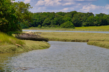 Typical landscape in the gulf of Morbihan