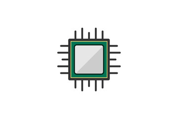 CPU icon sign symbol design vector