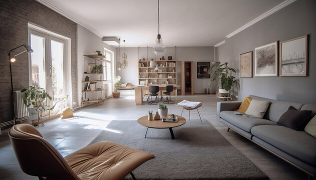 Table basse &eacute;l&eacute;gante au style scandinave pour une ambiance int&eacute;rieure apaisante