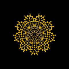 vintage and cool mandala illustration, ornament.