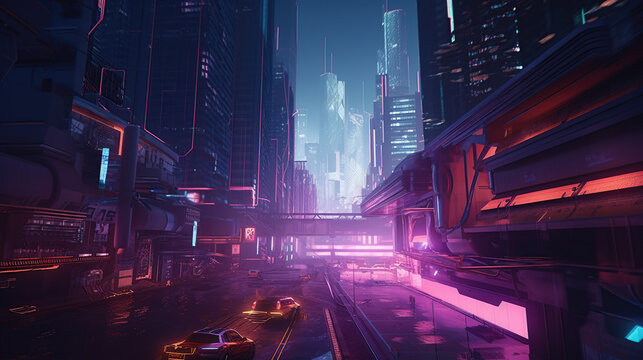 Cyberpunk City Style